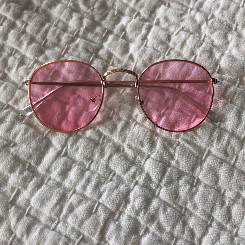 Pink circle urban outfitters sunglasses